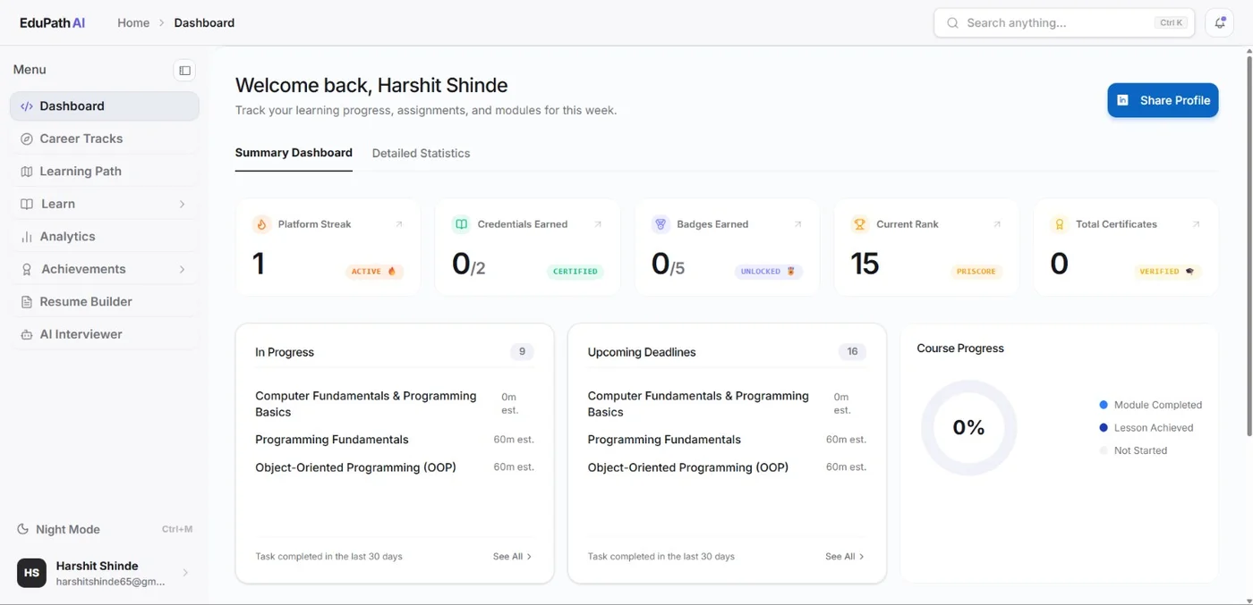 EduPath AI preview