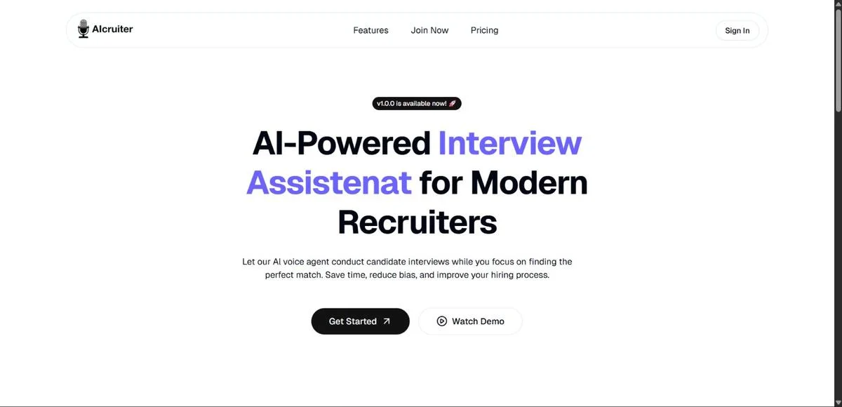 AI Recruiter preview
